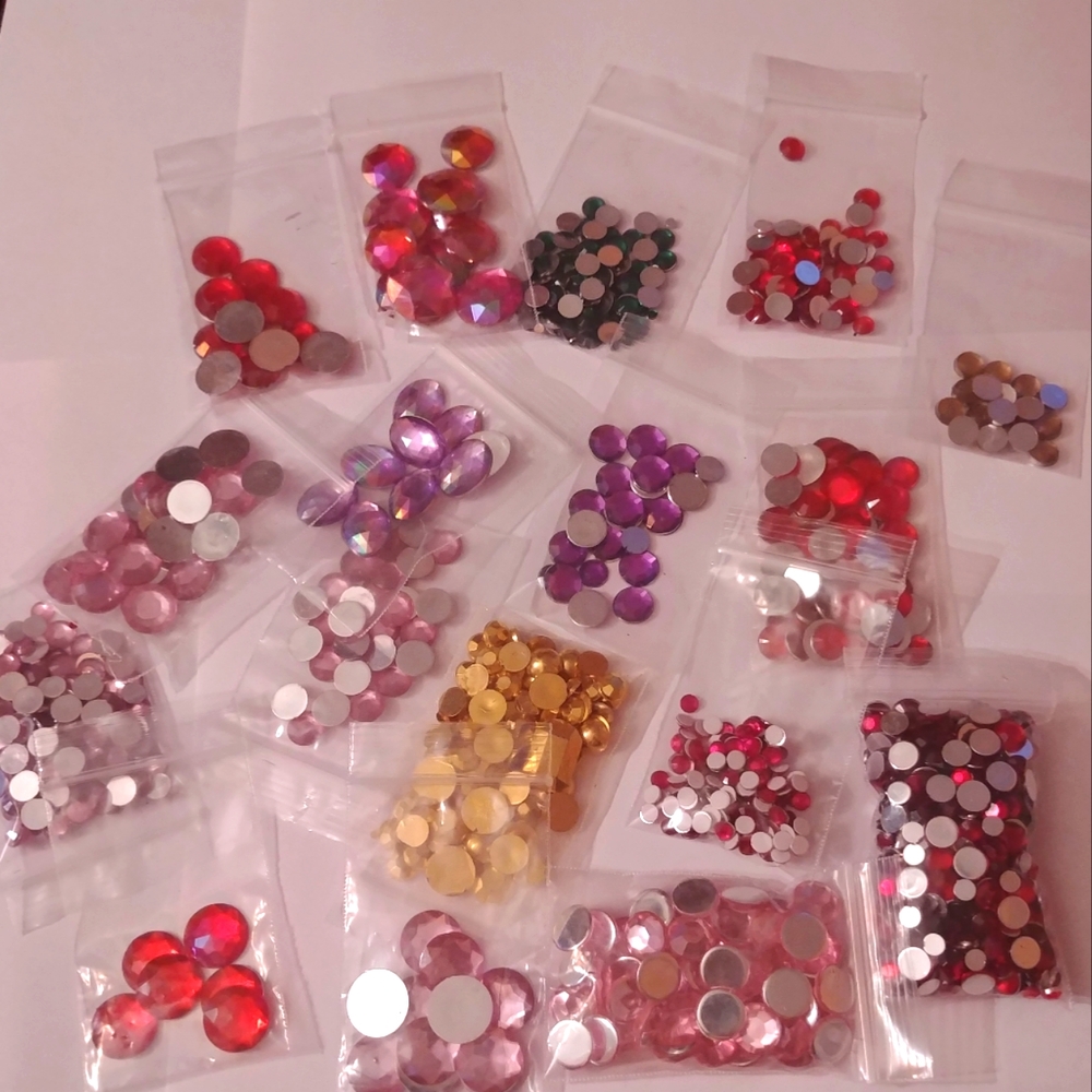 Variety of Colored Rhinestones